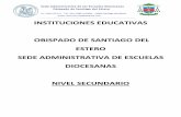 INSTITUCIONES EDUCATIVAS OBISPADO DE SANTIAGO DEL … · 2020-04-03 · Para el periodo de extensión de la cuarentena, se acordó lo siguiente: 1. Solicitud a los docentes, de cartillas