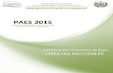 Ciencias Naturales PAES 2015 - WordPress.com€¦ · Ciencias Naturales PAES 2015 2 Presentación . La calidad del Sistema Educativo Salvadoreño se puede medir a través de diferentes