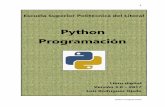 Python Programación - Blog de ESPOLblog.espol.edu.ec/ccpg1001/files/2017/05/PYTHON_PROGRAMACIO… · 2.2 Lenguajes para describir algoritmos 13 . 2.3 Definiciones 13 . 2.4 Introducción