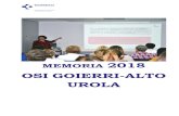 OSI GOIERRI-ALTO UROLA...La OSI Goierri-Urola la componen las Unidades de Atención Primaria de Azkoitia, Azpeitia, Beasain, Lazkao, Legazpi, Ordizia, Zumarraga y el Hospital de Zumarraga