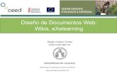 Diseño de Documentos Web: Wikis, eXelearning - uv.es › scubero › recursos › gestioncontenidos › Gestion… · ¿Qué es un wiki? Definición en Wikipedia La tecnología wiki