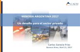 ARGENTINA MINING MINERIA ARGENTINA 2017 Un desafío para …miningpress.com/media/briefs/mineria-argentina-2017-un-desafio-par… · § La Cámara de Minerales Industriales y de la