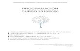 PROGRAMACIÓN CURSO 2019/2020iesbdebraganza.juntaextremadura.net/noticias/wp... · programaciÓn departamento lengua castellana y literatura 2019/2020 1 programaciÓn curso 2019/2020