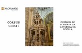 Custodia de Plata de la Catedral de Sevilla - Alquiansa · En el primer cuerpo se presenta a la iglesia militante: sus personajes principales se encuentran en el interior del templete: