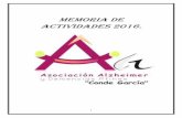 MEMORIA DE ACTIVIDADES 2016. - alzheimerlinares.orgalzheimerlinares.org/blog/wp-content/uploads/2016/... · la mejor asociación iberoamericana de enfermos de Alzheimer 2011. -El