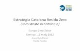 Estratègia Catalana Residu Zero€¦ · Consolidación de la ECRZ: – > 40 municipios aprueban moción RZ – Mayor participación en los grupos sectoriales – Catálogo de experiencias