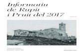 Informatiu de Rupit i Pruit del 2017 - Ajuntament de Rupit ... · ACTIVITAT MUNICIPAL DE RUPIT I PRUIT ACTIVITAT MUNICIPAL DE RUPIT I PRUIT 2 3 JULIOL 2017 Gran participació a les