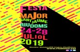 #femvibrar #fmriudoms2019 #riudoms #GaudiRiudoms … · Animació infantil «ELS CORSARIS DE L’ESCUMA» amb danses, aventures, escuma blanca, aigua, confeti, bales de canó i música