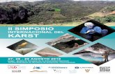 PROGRAMA 2 SIMPOSIO - Cuevas y Tragaderos de Perú y Bolivia · Proyección del documental del programa UMBRALES, TV PERÚ "Cavernas, biodiversidad y misterio” sobre la expedición