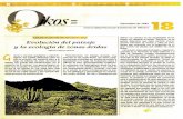 Evolución del paisaje la ecología de zonas áridasweb.ecologia.unam.mx/oikos3.0/images/Pdfs/1992-6.pdf · Evolución del paisaje y la ecología de zonas áridas Alfonso Valiente-Banuet