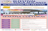 SEMANA CULTURAL - Alicante...SEMANA CULTURAL del 13 al 17 de Junio 2016 AULAS DE CULTURA DEL AYUNTAMIENTO DE ALICANTE (todas las actividades entre las 19.00 y 21.00 h.) COLABORAN: