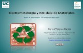 Electrometalurgia y Reciclaje de Materiales. Tema 4. Principales … · 2019-04-30 · Tema’4.’Principales’sectores’del’reciclado’ Electrometalurgia’y’Reciclaje’de’Materiales’