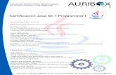 Certificación Java SE 7 Programmer I - Auribox … › cursos-java › temarios › ...CD autorizado por Oracle con pruebas y exámen de simulación CD con cuestionarios y pruebas