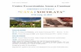 SORTIDES CULTURALS “CAVA i XOCOLATA · 2018-05-05 · 10:00 : Inici puntual de la visita. Sabeu com es diu l’arbre del cacau? Heu vist mai una pinya de cacau? Voleu tastar la