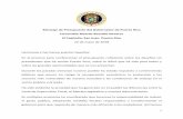 Mensaje de Presupuesto del Gobernador de Puerto Rico ... · El Presupuesto para el año fiscal 2018-2019 asciende a 8,730 millones de dólares y el presupuesto consolidado suma la
