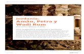 Jordania: Amán, Petra y Wadi Rum › contenidosShared › pdfcircuits › ... · 2019-11-29 · de impresionantes tesoros arqueológicos, de ciudades antiguas y de ... Desayuno y