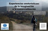 Experiencias enoturísticas: de la imaginación a la ......4ª Conferencia Mundial sobre Turismo Enológico de la OMT “Co-creando experiencias innovadoras” Colchagua (Chile) 4-6