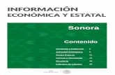 Sonora - gob.mx · 2019-04-18 · Sonora, ocupa el 12º lugar en México, a diferencia del informe anterior donde ocupó el 10°. Asimismo, al desagregar este indicador, se observa