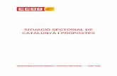 SITUACIÓ SECTORIAL DE CATALUNYA i PROPOSTES · Comentari L'indicador de clima industrial (ICI) de Catalunya s'ha situat, al maig del 2009, en 33,4 punts negatius, és a dir, 1,4
