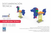 Muelle Simple “El Perro” - Levipark21 - Bienvenidos...Ref.: MSP02 Muelle Simple “El Perro” UNE EN 1176-1:2018 UNE EN 1176-6:2018 Altura libre de caída: 0,50 m Edad recomendada