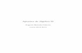Apuntes de Algebra III - UGRagarzon/webAlgIII/algebraiii.pdfÍNDICE GENERAL 5 V Teoría de ecuaciones 111 10.Extensiones cíclicas y radicales 113 10.1.Extensiones cíclicas . . .