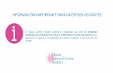 INFORMACIÓN IMPORTANTE PARA NUESTROS …...INFORMACIÓN IMPORTANTE PARA NUESTROS VISITANTES El acceso al MuseuCarmen Thyssen Andorra está condicionado al testigo de acceso seguro,