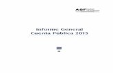 Informe General Cuenta Pública 2015 · SOFIPOS Sociedades Financieras Populares SPA Subsidio a las Entidades Federativas para el Fortalecimiento de sus Instituciones de Seguridad