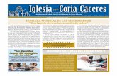 Iglesia en Coria-Cáceres · 2015-01-14 · Iglesia en Coria-Cáceres SEMANARIO DIOCESANO DE INFORMACIÓN Suplemento al Boletín Oficial del Obispado de Coria-Cáceres / N.º 3.176