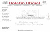 Boletín Oficial · 2017-05-04 · ESTATAL • • • • • • Boletín Oficial Gobierno del Estado de Sonora Tomo CXCIX Hermosillo, Sonora Número 34 Secc. 11 Jueves 27 de Abril