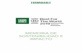 M E M O R I A D E S O S T E N IB I L I D A ... - farmidable.esfarmidable.es/pdf/2019-MEMORIA-FARMIDABLE-Impacto-y-Sostenibilidad.pdfEl riesgo fundamental radica en mantener un crecimiento