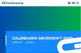 Calendario 2020 microsoft - CompuEducaciónCalendario Microsoft 2020 Presencial Virtual Horarios Office Sábado 9:00 a 13:00 o 14:00 horas / Cursos Certificación 8:00 a 15:00 horas.