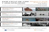 XVI CICLO DE CINE Sábado 8 5 de m rz 017 Y DISCAPACIDAD · Sábado 4 de marzo: "De óxido y hueso" Jacques Audiard (Francia, 2012, 117 min.) No recomendada a menores de 16 años