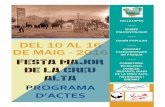 DEL 10 AL 16 DE MAIG - 2016 - Sabadellca.sabadell.cat/fitxes/xml/internet/agenda/documents/Programa_Cre… · La Creu Alta, amb el Casal ‘El Tallaret’, Llamps i Trons, la Biblioteca