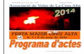 Festa Major de La Creu Alta – 2014 Programa Oficialca.sabadell.cat/fitxes/xml/internet/agenda/documents/Programa_Cre… · Festa Major de La Creu Alta – 2014 Programa Oficial