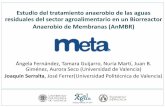 Presentación de PowerPoint - ARAZEstudio del tratamiento anaerobio de las aguas residuales del sector agroalimentario en un Biorreactor Anaerobio de Membranas (AnMBR) Ángela Fernández,