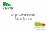 Grupo Comunicación: Redes Sociales · 2019-03-27 · Obesidad y enfermedad metabólica. Conference Website #SEED02019 is an Everyone Included conference hashtag submitted by @SociedadSeedo