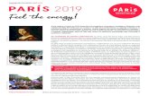 COMUNICADO DE PRENSA PARÍS 2019 PARÍS 2019 · destacan «Picasso – Calder» (Museo Picasso-París) y «Paris Romantique» en el Petit Palais. Los amantes de la moda desfilarán