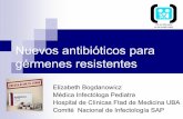 Nuevos antibióticos para gérmenes resistentes · 2019-11-06 · Mecanismos de resistencia en Cocos Gram Positivos En los últimos años hemos asistido además a la aparición de
