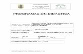 PROGRAMACIÓN DIDÁCTICA - Junta de Andalucía · La programación didáctica que presentamos a continuación es un instrumento específico de planificación, desarrollo y evaluación