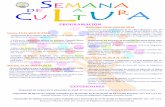 SEMANA D CU E LT U RA - uco.es · 4/18/2016  · 9:15-10:15 H. Salón de Actos del Centro de Magisterio Sagrado Co-razón. -Presentación del Programa de Prevención del abuso sexual