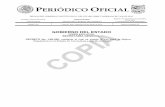 PERIÓDICO OFICIALpo.tamaulipas.gob.mx/wp-content/uploads/2015/03/cxl-33...eficiente y eficaz del marco regulatorio en el Estado. resolver, en su caso, las solicitudes de trámites