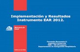 Implementación y Resultados Instrumento EAR 2012. · Implementación del Balanced Scorecard ... Resultados EAR (4) – Comparativo Segundo y Tercer corte 6 20 35 16 31 14 ... 15