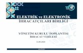 ELEKTRİK ve ELEKTRONİK İHRACATÇILARI BİRLİĞİ 8 Türkiye Geneli –Kümülatif Karşılaştırma Elektrik Elektronik Sektörü İhracatı Artan-Azalan İlk 10 Ülke OCAK-NİSAN