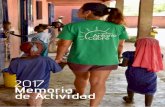 2017 Memoria de Actividad - fundacionantoniocabre.org€¦ · CRoSS SoLIDARIo cada año se celebra el Cross Solidario Bon Soleil organizado por la Fundación Antonio Cabré. Es un