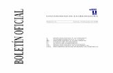 BOLETÍN OFICIAL VIII. INFORMACIÓN DE INTERÉS ACADÉMICO · Boletín Oficial de la Universidad de Extremadura-221-SUMARIO Precedido de asterisco (*) lo que se publica únicamente