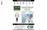 Químico Certificado por CONAQUIC, A.C., México, Director ... · 138 pacienteshospitalizados D-dímero 2,5 veces superiores en los pacientes ingresados en UCI (mediana 4,14 mg/L;
