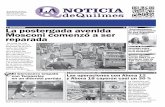 Molina: La postergada avenida Mosconi comenzó a ser reparada Noticia 298.pdf · Molina, quien coincidió en que “en un año no se puede resolver lo que no se hizo en los últimos