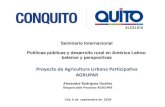 Proyecto de Agricultura Urbana Participativa AGRUPAR · 2018-09-13 · forestales Asociación / rotación de cultivos Prácticas de conservación del suelo Circuitos cortos de comercialización