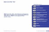 Manual de instrucciones de la cámara fotográfica digital ...docs.sony.com/release/MHSPM1_handbook_ES.pdf · Notas sobre la utilización de la cámara Tipos de “Memory Stick”