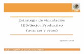 Estrategia de vinculación IES-Sector Productivo (avances y retos) · 2018-04-23 · ( conjunto jerárquico de 12 índices y de 81 indicadores ) CÁLCULO DEL INDICE GENERAL VINCULACIÓN